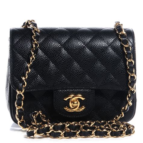 chanel vintage mini square caviar|CHANEL Caviar Mini Square Flap Black .